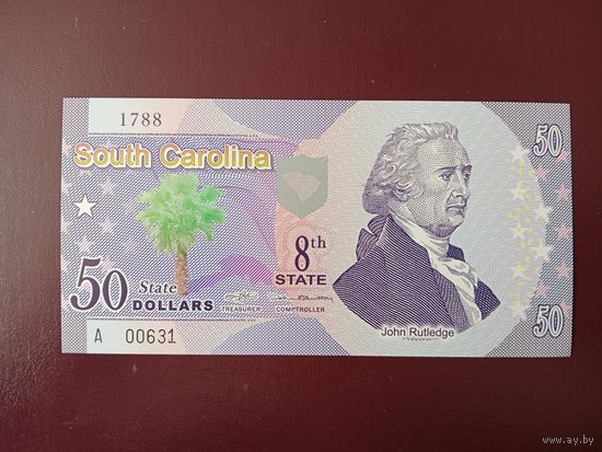 Штат Южная Каролина 50 долларов UNC