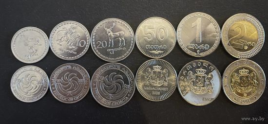 Грузия набор 6 монет