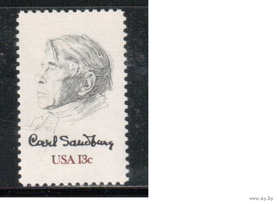 США-1978, (Мих.1324) , ** , Личности, Поэт (одиночка)