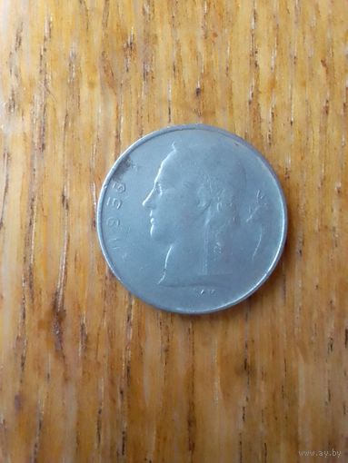 Монеты. Европа. Бельгия 1 Франк. 1956.