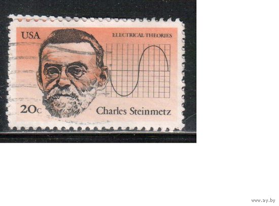 США-1983, (Мих.1653) , гаш.  , Личности, Изобретатели ,