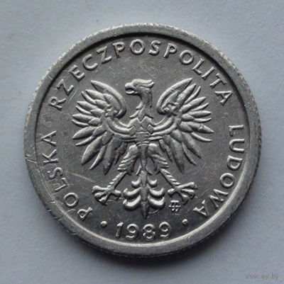 Польша 1 злотый, 1989