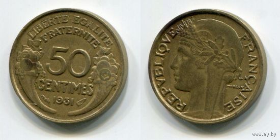 Франция. 50 сантимов (1931)