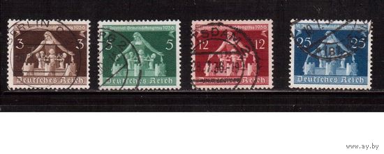 Германия-1936,(Мих.617-620)  гаш. , Конгресс(3)