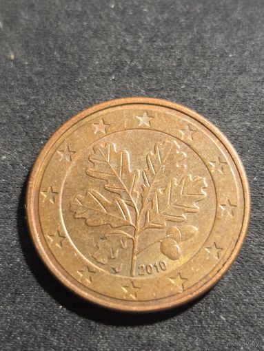 Германия 5 евроцентов 2010 J