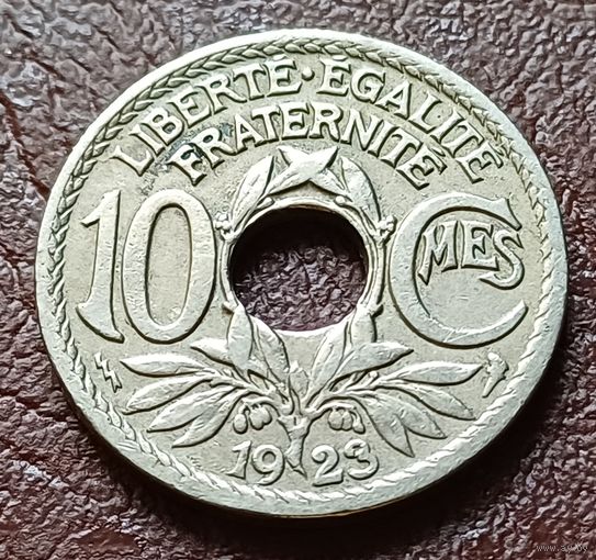 Франция 10 сантимов, 1923     ( 1-4-5 )