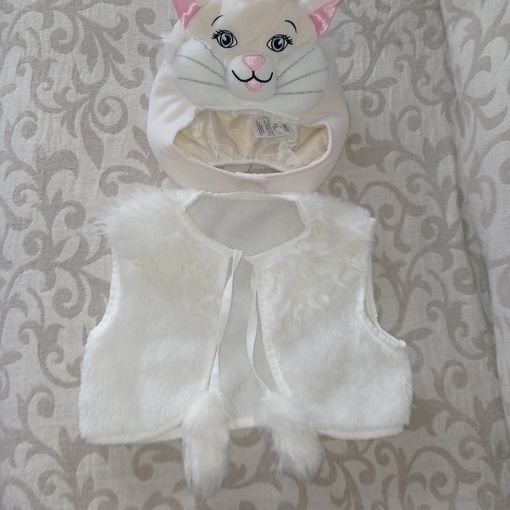 Шапка кошечки. костюм белой кошечки, кошка