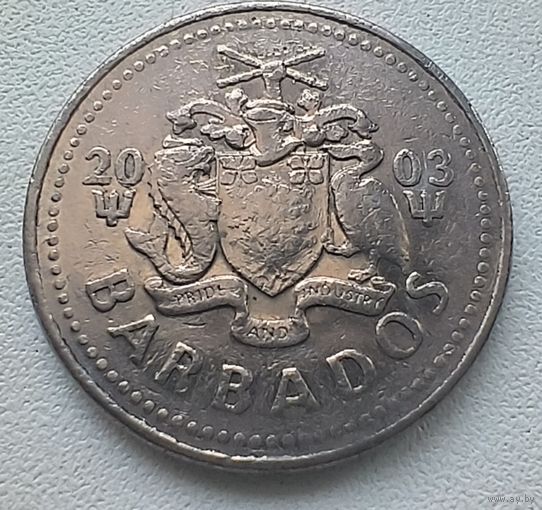Барбадос 25 Центов 2003. 5-7-18