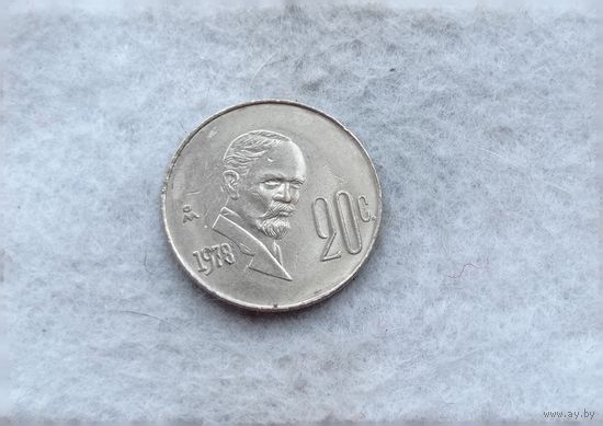 Werty71 Мексика 20 сентаво 1978
