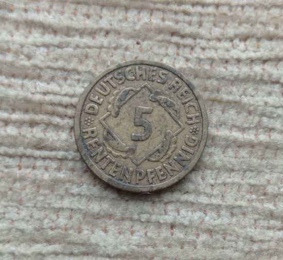 Werty71 Германия 5 пфеннигов 1924 Е
