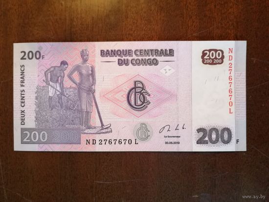 ДР Конго 200 франков, 2013 год, Р:99