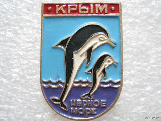 Крым, Черное море, дельфины.