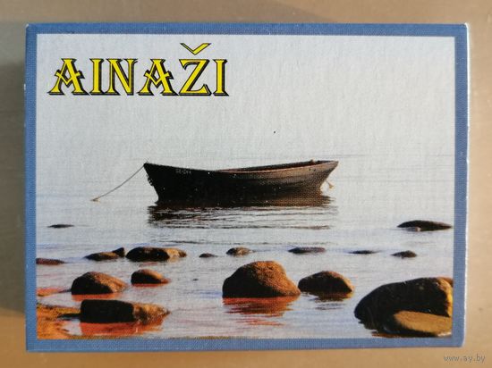 Латвия, города на спичечных коробках, Айнажи, 7 х 5 х 2 см, спички