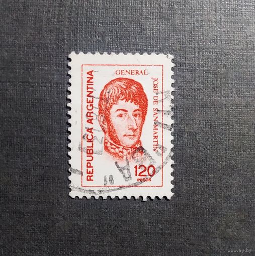 Марка Аргентина 1974 год Генерал Сан-Мартин