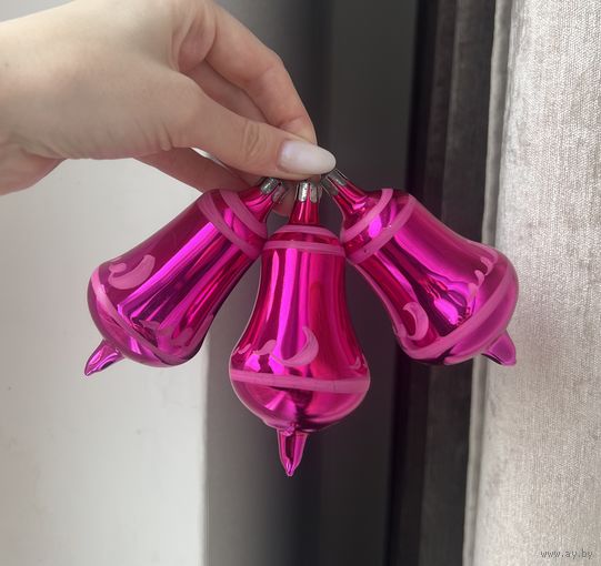 Елочные игрушки колокольчик СССР цена за все К.6