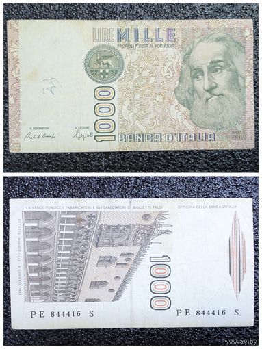 1000 лир Италия 1982 г.