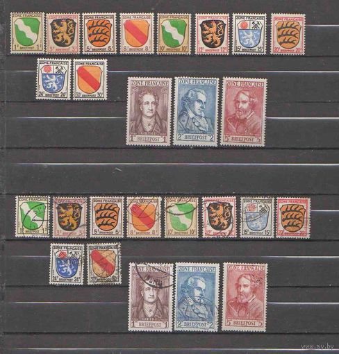 Германия.Французская зона оккупации !Стандарт 1945 ! ДВЕ ПОЛНЫЕ СЕРИИ ! ВЫСОКИЙ КАТАЛОГ! Читайте описание!