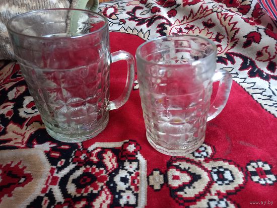 Пивные бокалы СССР (2) клеймо САЗ