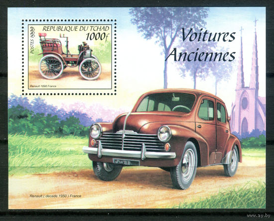 Чад - 2004г. - Автомобили - полная серия, MNH [Mi bl. 304] - 1 блок