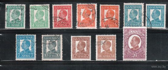 Болгария-1931, (Мих.226-234),   гаш.  , Стандарт,Царь Борис III (все типы)(полная серия)