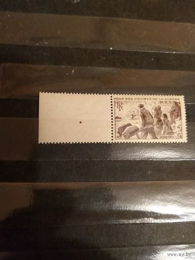 1945 Франция почтово-благотворительная война беженцы чистая клей MNH** (4-4)