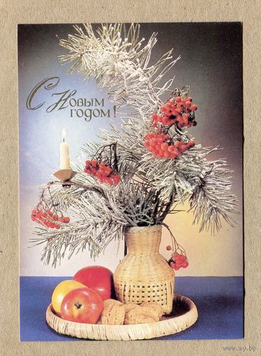 Киндрова Д. С Новым годом! Фотокомпозиция 1989г.Чистая