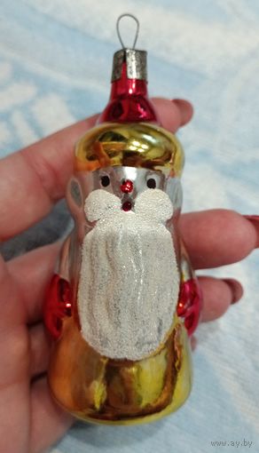 Елочные игрушки, стекло, дед мороз