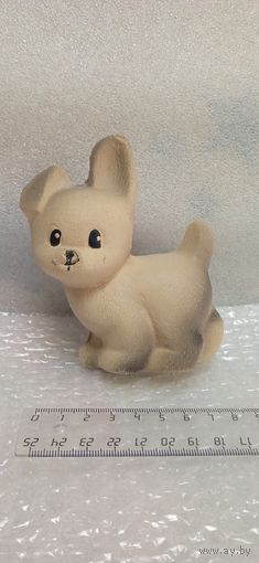 Резиновая игрушка СССР. Щенок, собачка. 17