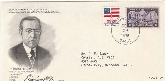 КПД США /Президент WOODROW WILSON/0008 1976г