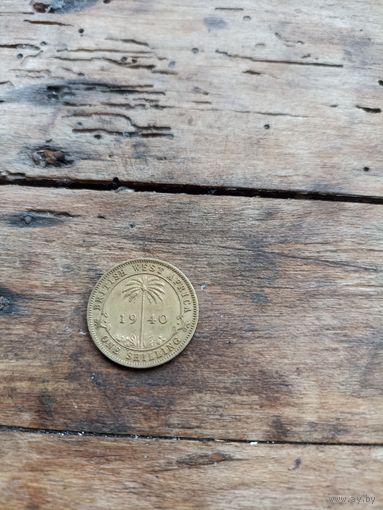 Британская Западная Африка 1 шиллинг 1940 год