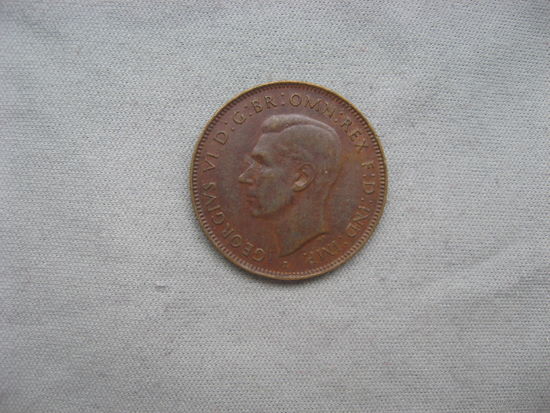 Австралия 1/2 пенни 1942 год Георг VI