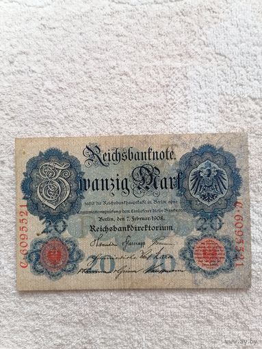 20 марок 1908 года