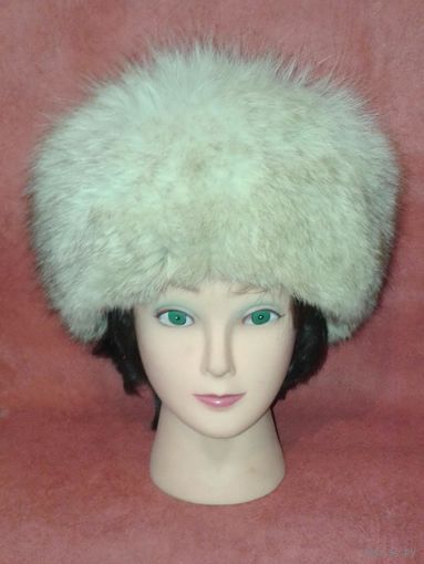 Шапка песцовая натуральный мех песец