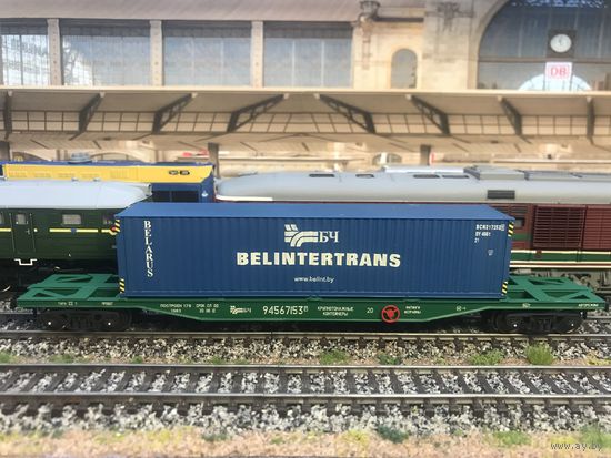 Контейнеровоз BELINTERTRANS БЧ (3D кит). Масштаб HO 1:87.