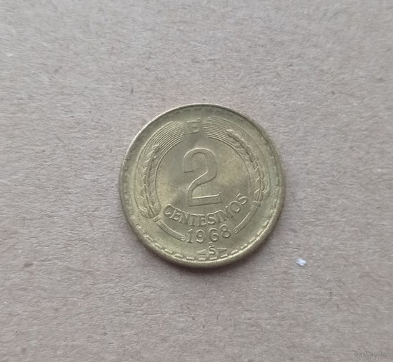 Чили 2 сентесимо 1968 год кондор