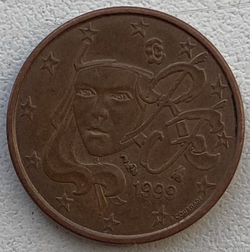 Франция 1 евроцент 1999 г.