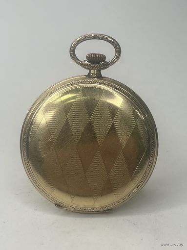Карманные часы 20микрон золота На ходу