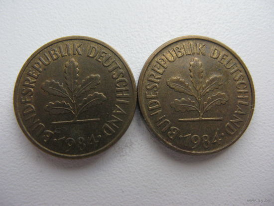 ФРГ   5 пфеннигов 1984  F. G.