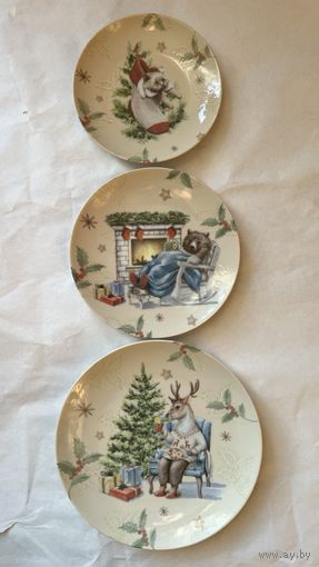 Набор тарелок (3 предмета ) "Рожденственский вечер"  ДФЗ