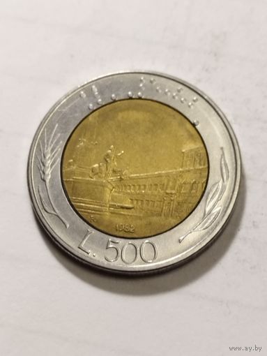 Италия 500 лир 1982