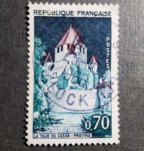 Марка Франция 1963 год Замок