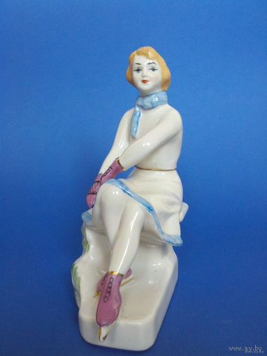 Девушка на коньках / Фигуристка, Украина, ЗХК, 1950-60 гг.