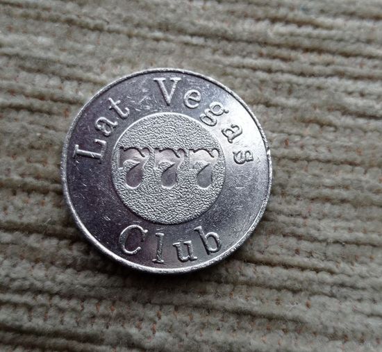 Werty71 Латвия Жетон Токен игровой Казино Лат Лас Вегас Клуб 777