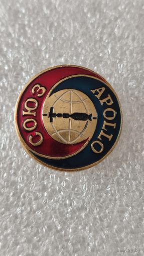 Значек знак Союз-Аполлон Космос