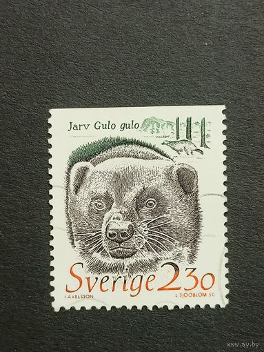 Швеция 1989. Животные в местах обитания, находящихся под угрозой исчезновения