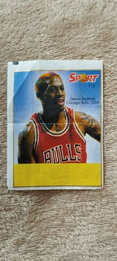 Вкладыш NBA SPORT 2 РЕДКАЯ DENNIS RODMAN ALL SPORT 2