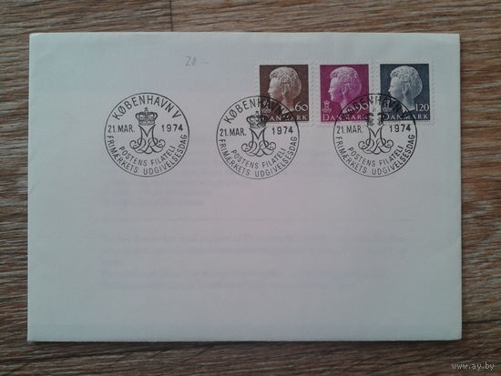 Дания 1974 КПД королева Маргрет 2