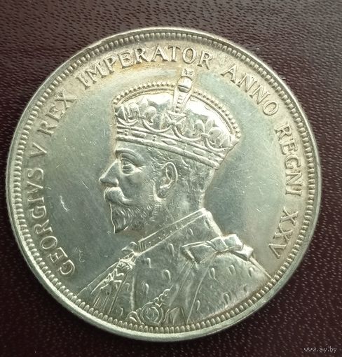 Канада 1 доллар 1935г. 25 лет правления короля Георга V.