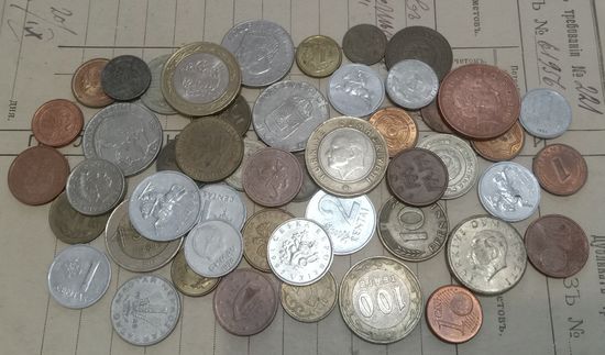 С РУБЛЯ! 50 монет, без СССР, УК, РФ.