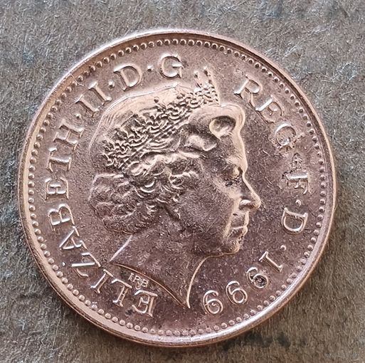 Великобритания 1 пенни 1999 г., KM# 986